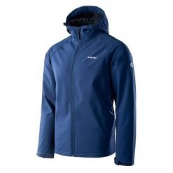 Kurtka trekkingowa męska Hi-Tec Neti II M. Niebieskie kurtki sportowe męskie Hi-tec, l, bez wzorów, z elastanu, trekkingowe. Za 176.30 zł.