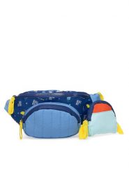 Nelli Blu Saszetka nerka NEL-C-009-05 Granatowy. Niebieskie torby i plecaki dziecięce Nelli Blu, z materiału. Za 49.99 zł.