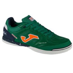Buty halowe do piłki nożnej męskie, Top Flex 24 TOPW IN. Zielone buty sportowe męskie Joma, z materiału, bez zapięcia, do piłki nożnej. Za 269.99 zł.