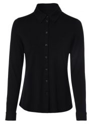 Marc O'Polo Bluzka Kobiety wiskoza czarny, M. Czarne bluzki damskie Marc O'Polo, m, bez wzorów, z dżerseju, eleganckie, bez kołnierzyka, bez ramiączek. Za 379.95 zł.