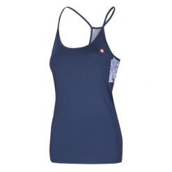 Damski tank top Ocun Artista sargasso. Niebieskie koszulki sportowe damskie Ocun, m, bez wzorów, bez kołnierzyka, bez ramiączek, wspinaczkowe. Za 159.80 zł.