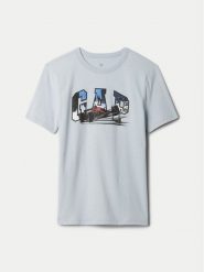 Gap T-Shirt 544192-01 Szary Regular Fit. Szare t-shirty dla chłopców GAP, bez wzorów, z bawełny, bez ramiączek. Za 49.99 zł.