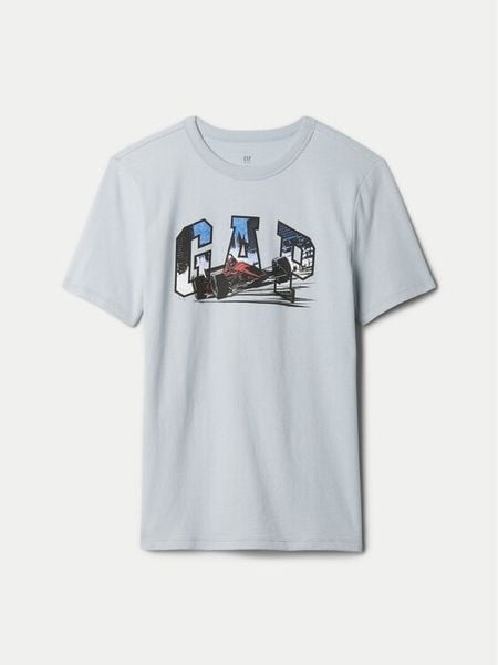 Gap T-Shirt 544192-01 Szary Regular Fit. Szare t-shirty dla chłopców GAP, bez wzorów, z bawełny, bez ramiączek. Za 49.99 zł.