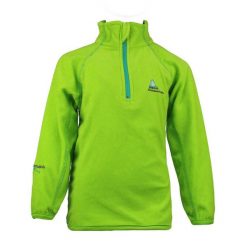 Dziewczęca bluza z mikropolaru z półgolfem Peak Mountain Gafine. Zielone bluzy dla dziewczynek Peak Mountain, bez wzorów, bez zapięcia. W wyprzedaży za 84.50 zł.
