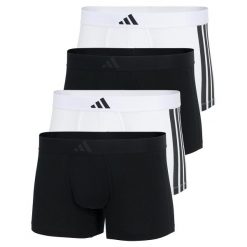 Bokserki Active Flex Cotton 3 Stripes 4 pak. Bokserki męskie Adidas, m, bez wzorów, z bawełny. Za 250.00 zł.