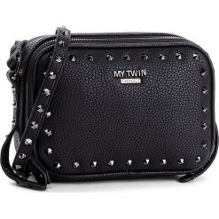 Torebka MY TWIN - Tracolla C/Zip VA8PAE Nero 00006. Czarne listonoszki damskie My Twin, ze skóry ekologicznej. Za 649.00 zł.