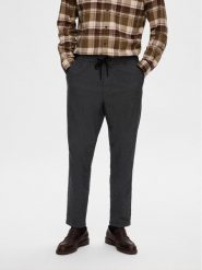 Selected Homme Spodnie materiałowe 16090956 Szary Slim Tapered Fit. Szare spodnie materiałowe męskie Selected Homme, l, bez wzorów, z bawełny. Za 389.99 zł.