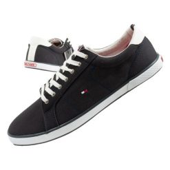 Buty sportowe trampki do chodzenia męskie Tommy Hilfiger. Niebieskie trampki męskie Tommy Hilfiger, bez wzorów, sportowe, bez zapięcia. Za 169.00 zł.
