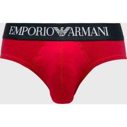 Emporio Armani - Slipy. Czerwone slipki męskie Emporio Armani, z bawełny. W wyprzedaży za 79.90 zł.