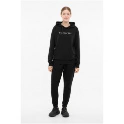 Bluza damska VIKING Team Wear Lady Bamboo z kapturem. Czarne bluzy sportowe damskie Viking, bez wzorów, z kapturem, trekkingowe. Za 279.90 zł.