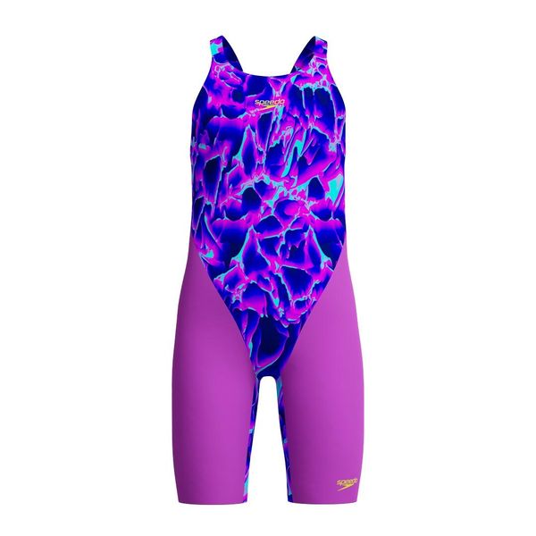 Strój startowy dziewczęcy Speedo Fs End+ Max OB Junior. Fioletowe stroje kąpielowe dla dziewczynek Speedo, bez wzorów, z materiału. Za 317.90 zł.