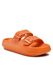 Klapki Sprandi. Czarne klapki damskie Sprandi, bez wzorów, bez obcasa. Za 49.99 zł.