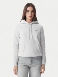 Tommy Jeans Bluza Flag DW0DW19958 Szary jasny Regular Fit. Szare bluzy damskie Tommy Jeans, m, bez wzorów, z bawełny, bez kaptura. Za 329.99 zł.