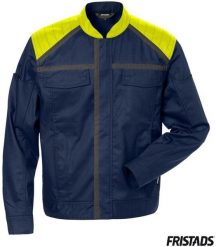 Reis Bluza męska ochronna stójka zamek napy dużo kieszeni przedłużany tył strecz granatowo-żółty wytrzymały materiał Cordura STFP 3XL. Brązowe bluzy męskie Reis, m, bez wzorów, z materiału, bez kaptura. Za 364.22 zł.