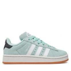 Sneakersy adidas. Niebieskie trampki i tenisówki chłopięce Adidas, bez wzorów, bez zapięcia. Za 219.99 zł.