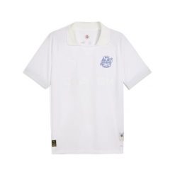 Męska koszulka Olympique Marsylia 125th Anniversary PUMA White. Białe koszulki sportowe męskie Puma, m, bez wzorów, bez kołnierzyka, bez ramiączek, do piłki nożnej. Za 920.00 zł.