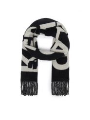KARL LAGERFELD Szalik A4W33125 Czarny. Czarne czapki i kapelusze damskie KARL LAGERFELD, bez wzorów, z wełny. Za 649.99 zł.