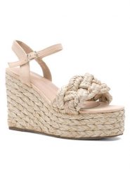 DeeZee Espadryle KL-E2125-1 Beżowy. Brązowe espadryle damskie DeeZee, bez wzorów, z syntetyku, bez obcasa, bez zapięcia. Za 169.99 zł.