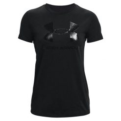 Damska Koszulka Z Grafiką Live Sportstyle. Czarne koszulki sportowe damskie Under Armour, bez wzorów, bez kołnierzyka, bez ramiączek, trekkingowe. Za 125.99 zł.