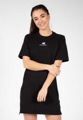 Neenah Koszulka Dress - Czarny. Czarne koszulki sportowe damskie GORILLA WEAR, xs, bez wzorów, z bawełny, bez kołnierzyka. Za 190.10 zł.