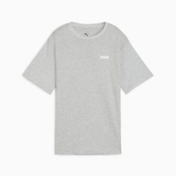 Koszulka sportowa damska Puma ESS SMALL LOGO RELAXED 68831004. Szare koszulki sportowe damskie Puma, m, bez wzorów, z bawełny, bez kołnierzyka, bez ramiączek, trekkingowe. Za 75.75 zł.