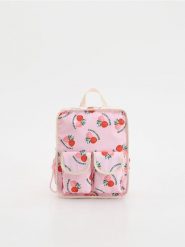 Wzorzysty plecak - różowy. Czerwone torby i plecaki dziecięce Reserved. W wyprzedaży za 42.99 zł.