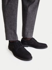 Lasocki Półbuty CEO-3Y10192-4 Czarny. Czarne półbuty na co dzień męskie Lasocki, z nubiku, bez zapięcia. Za 229.99 zł.