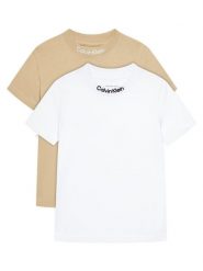 Calvin Klein Jeans Komplet 2 t-shirtów Embro Logo IB0IB02529 M Kolorowy Regular Fit. T-shirty dla chłopców Calvin Klein Jeans, bez wzorów, z bawełny, bez ramiączek. Za 109.99 zł.
