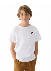 4f Koszulka chłopięca T-shirt 4FJWMM00TTSHM3603-10S. T-shirty dla chłopców 4f, bez wzorów, bez ramiączek. Za 28.90 zł.