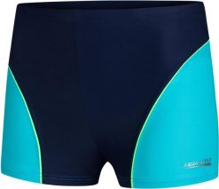 Spodenki pływackie młodzieżowe Aqua Speed Leo. Czarna kąpielówki dla chłopców Aqua-Speed, bez wzorów, z dzianiny. Za 46.99 zł.