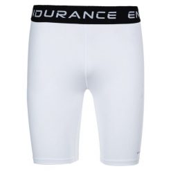 Szorty Endurance Power. Białe krótkie spodenki sportowe męskie Endurance, m, bez wzorów, z materiału, do biegania. Za 143.00 zł.