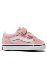 Vans Tenisówki Old Skool V VN000D3Y9AL1 Różowy. Czerwone trampki i tenisówki dziewczęce Vans, bez wzorów, ze skóry, bez zapięcia. Za 149.99 zł.