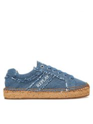 REPLAY Espadryle GWF22 .000.C0088T Niebieski. Niebieskie espadryle damskie Replay, bez wzorów, z materiału, bez obcasa, bez zapięcia. Za 309.99 zł.