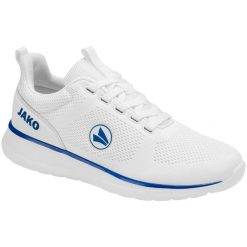 Buty damskie do biegania Jako Team Mesh. Białe obuwie sportowe damskie Jako, bez wzorów, z materiału, do biegania. Za 184.00 zł.