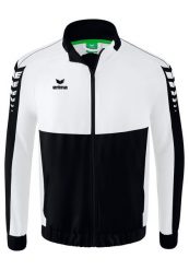 Kurtka prezentacyjna Erima Six Wings. Białe kurtki męskie Erima, s, bez wzorów, z materiału, sportowe, bez kaptura. Za 255.00 zł.