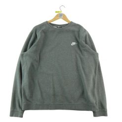 Second life - Bluza męska Nike szara - Stan dobry. Szare bluzy sportowe męskie Nike, m, bez wzorów, z jeansu, bez kaptura, na fitness i siłownię. Za 106.46 zł.