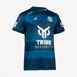 Koszulka piłkarska autentyczna Kipsta Roda JC 25/26 Trzecia. Niebieskie koszulki sportowe męskie KIPSTA, xl, bez wzorów, z elastanu, bez kołnierzyka, bez ramiączek, do piłki nożnej. Za 289.99 zł.