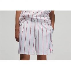 Spodnie koszykarskie męskie Nike Air Jordan Essentials. Białe krótkie spodenki sportowe męskie Nike, m, bez wzorów, z materiału, do koszykówki. Za 353.00 zł.