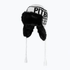 Czapka zimowa męska Pitbull Beanie Mission Bay. Białe czapki i kapelusze męskie PITBULL, na zimę, bez wzorów, z materiału. Za 66.99 zł.