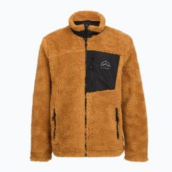 Bluza polarowa męska KADVA Rodvik. Brązowe bluzy męskie KADVA, m, bez wzorów, z materiału, bez kaptura. Za 219.99 zł.