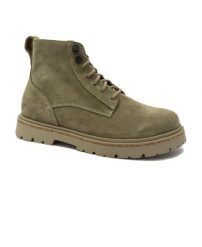 Botki Birkenstock Highwood Lace Mid Taupe Damskie. Brązowe botki damskie Birkenstock, z nubiku, bez obcasa, bez zapięcia. Za 857.75 zł.