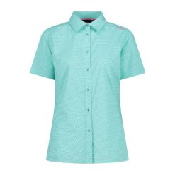 Damska koszulka z krótkim rękawem CMP. Niebieskie t-shirty damskie CMP, l, bez wzorów, z materiału, eleganckie, bez kołnierzyka. Za 213.50 zł.