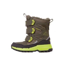 Buty zimowe chłopięce, Kappa Vipos Tex K. Czarne buty zimowe chłopięce Kappa, bez wzorów, bez zapięcia. Za 169.00 zł.