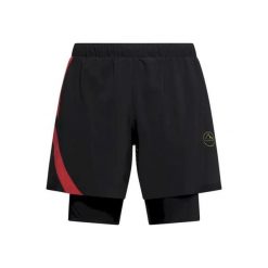 Szorty La Sportiva Flow 5". Czarne krótkie spodenki sportowe męskie La Sportiva, s, bez wzorów, do biegania. Za 338.50 zł.