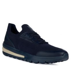 Sneakersy Geox. Brązowe trampki i tenisówki chłopięce Geox, bez wzorów, bez zapięcia. Za 319.99 zł.