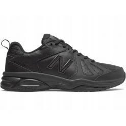 Buty sportowe na co dzień Damskie New Balance 624 skóra. Czarne obuwie sportowe damskie New Balance, bez wzorów, ze skóry, trekkingowe. Za 309.00 zł.