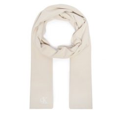 Szalik Calvin Klein. Białe szaliki i chusty damskie Calvin Klein, bez wzorów. Za 209.99 zł.