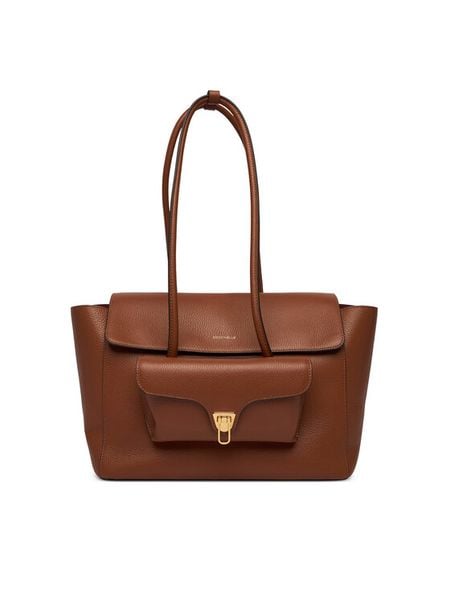 Coccinelle Saszetka 329184 Brązowy. Brązowe torebki do ręki damskie Coccinelle, bez wzorów, ze skóry, bez dodatków. Za 1,889.00 zł.