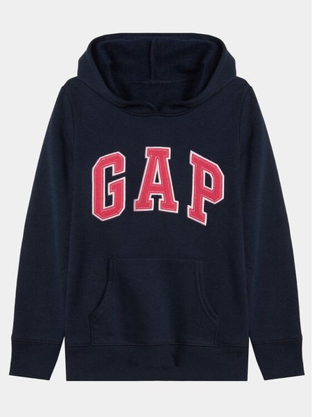 Gap Bluza 849381-10 Granatowy Regular Fit. Niebieskie bluzy dla dziewczynek GAP, bez wzorów, z bawełny, bez ramiączek, bez kaptura. Za 169.99 zł.