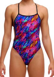 Strój kąpielowy Funkita Big Bang - Twisted. Brązowe kostiumy jednoczęściowe damskie FUNKITA, m, bez wzorów, z elastanu, wakacyjne, do pływania. Za 259.00 zł.